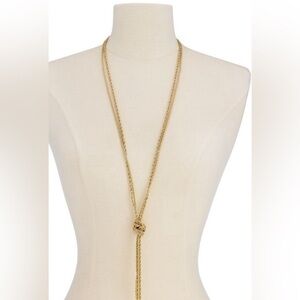 NWT -Charter Club Double Rope Knotted Lariat Necklace, 32" + 2" extender